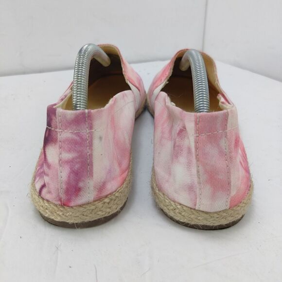Tie Dye Pink Espadrille Slip On Loafer Flats Women's Sz 8 Siracha by Report - Picture 5 of 12